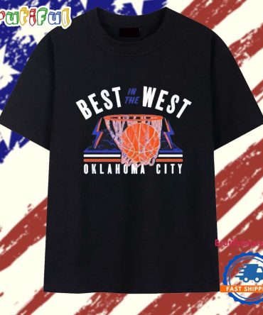 Okc Thunder Hoops Net Best In The West T Shirt