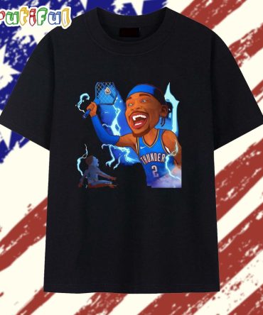 Okc Thunder Shai Gilgeous-Alexander Funny Caricature T Shirt