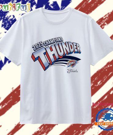 Oklahoma City Thunder 2025 Nba Champions Comic T Shirt