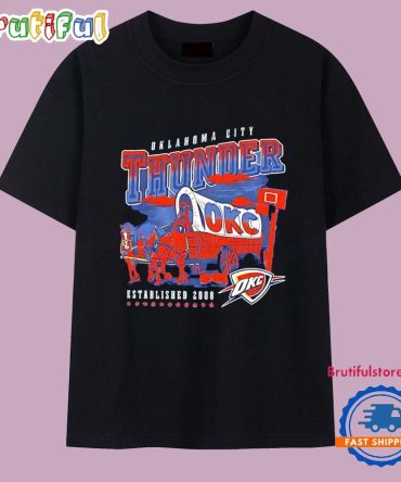 Oklahoma City Thunder Basketball Est 2008 Vintage T Shirt