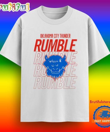 Oklahoma City Thunder Rumble Mascot T Shirt