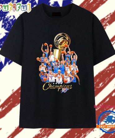 Oklahoma City Thunder Team 2025 Nba Champions T Shirt