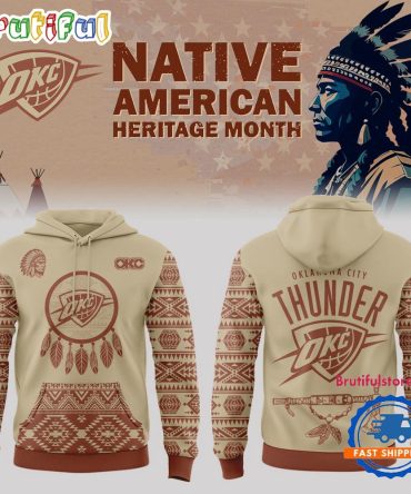 Oklahoma City Thunder X Native American Heritage Month 2025 Hoodie Shirt