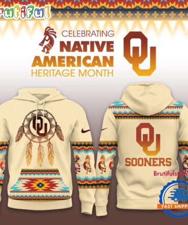 Oklahoma Sooners 2025 Ncaa Native American Heritage Limited New Hoodie