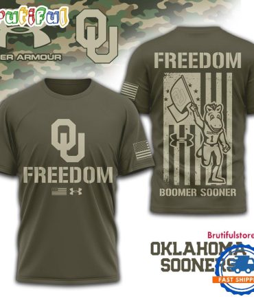 Oklahoma Sooners Ncaa Freedom Under Armour Limited Edition 3D Shirt