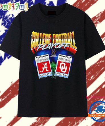 Oklahoma Sooners Vs Alabama Crimson Tide 2025 Cfp First Round Matchup T Shirt