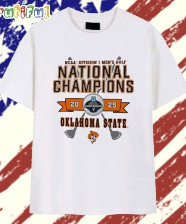 Oklahoma State Cowboys Champion 2025 Ncaa Men’S Golf National Champions Logo T Shirt