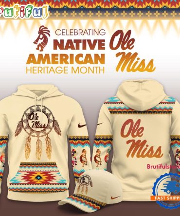 Ole Miss Rebels 2025 Ncaa Native American Heritage Limited New Hoodie