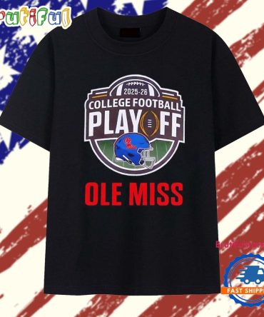 Ole Miss Rebels 2025-2026 Cfp Helmet Logo T Shirt