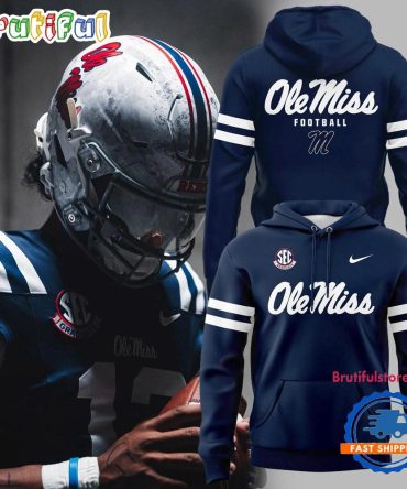 Ole Miss Rebels Football Gameday 2025 Navy Blue Hoodie