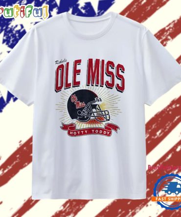 Ole Miss Rebels Hotty Toddy Helmet T Shirt