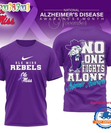 Ole Miss Rebels Ncaa Alzheimer Awareness November Unisex 3D Shirt