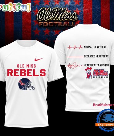 Ole Miss Rebels Ncaa Heartbeat Unisex 3D Shirt