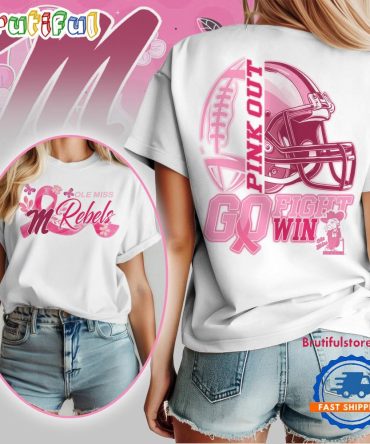 Ole Miss Rebels Tackle Breast Cancer New Design Unisex T Shirt