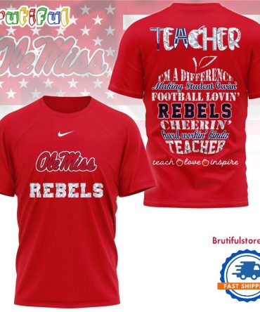 Ole Miss Rebels Teacher Pride Unisex 3D Shirt