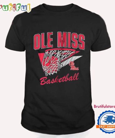 Ole Miss Rebels Throwback Basketball T Shirt