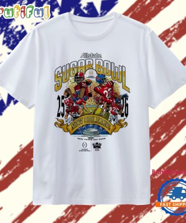Ole Miss Rebels Vs Georgia Bulldogs Cfp 2026 Sugar Bowl Caricature T Shirt