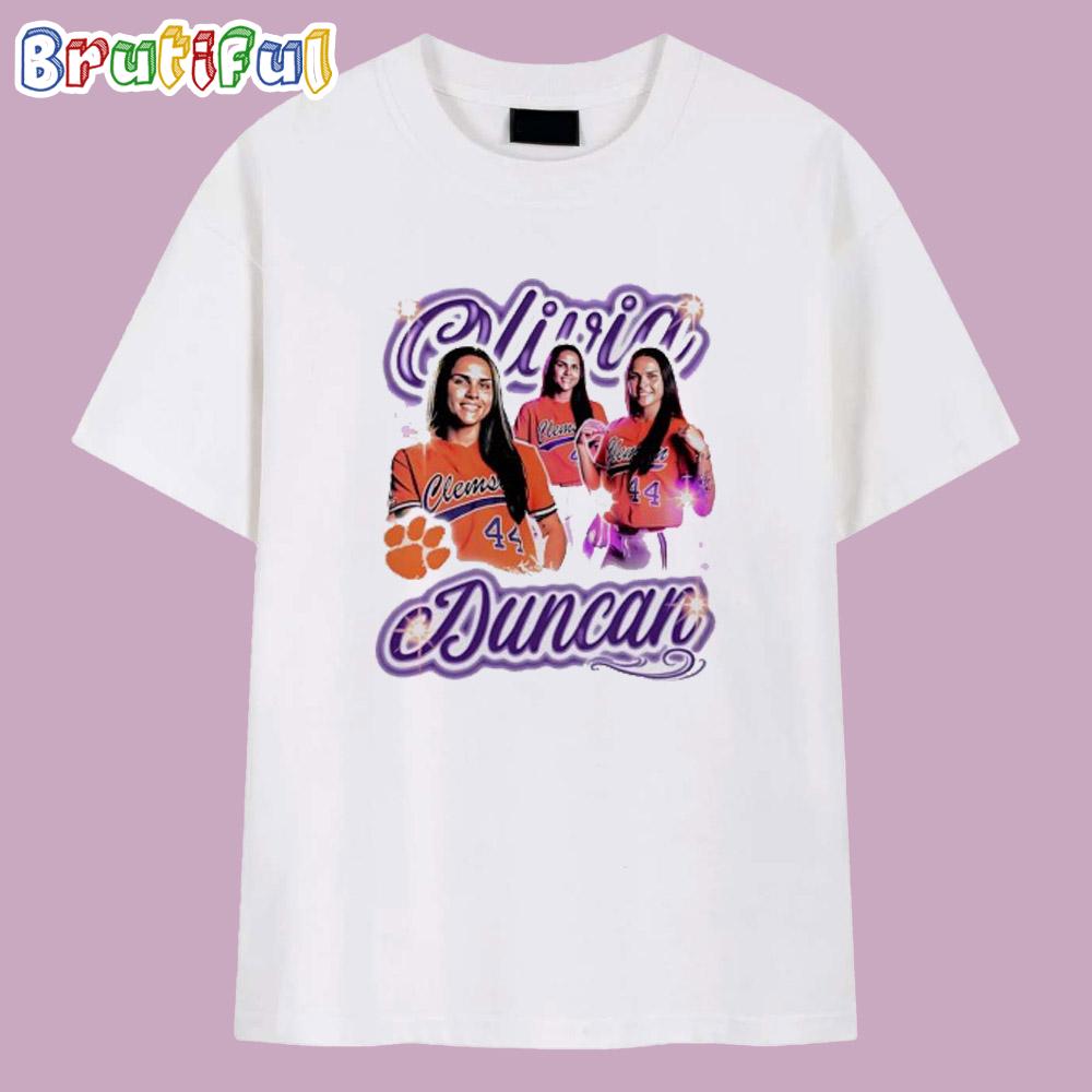 Olivia Duncan Clemson Tigers Softball Graphic T Shirt