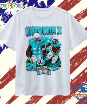 Ollie Gordon Ii Miami Dolphins Player Comic T Shirt