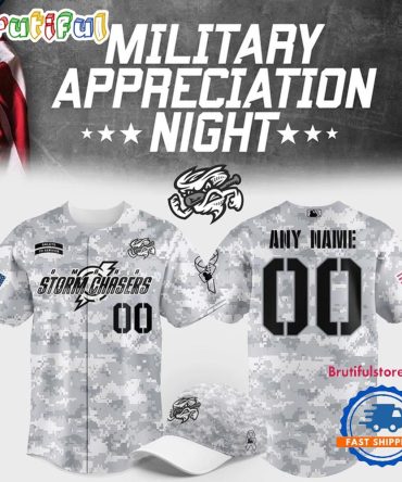 Omaha Storm Chasers Military Appreciation Night 2025 Baseball Jersey