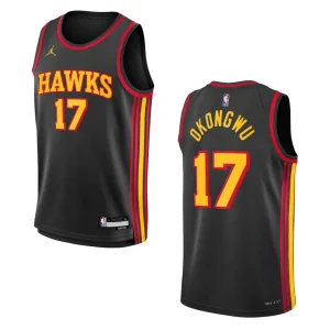 Youth Atlanta Hawks 2022-23 Statement Edition Onyeka Okongwu Black Jersey - Alzaintravels