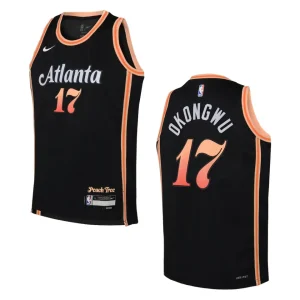 Atlanta Hawks 2022-23 City Edition Youth Onyeka Okongwu Black Jersey - Alzaintravels