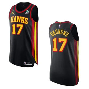 Atlanta Hawks Onyeka Okongwu Authentic Jersey Statement Black - Alzaintravels