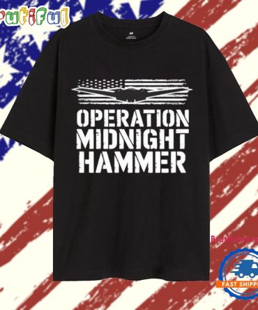 Operation Midnight Hammer Stealth Bomber Military T Shirt