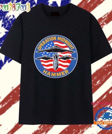 Operation Midnight Hammer Usa Flag Midnight Hammer T Shirt