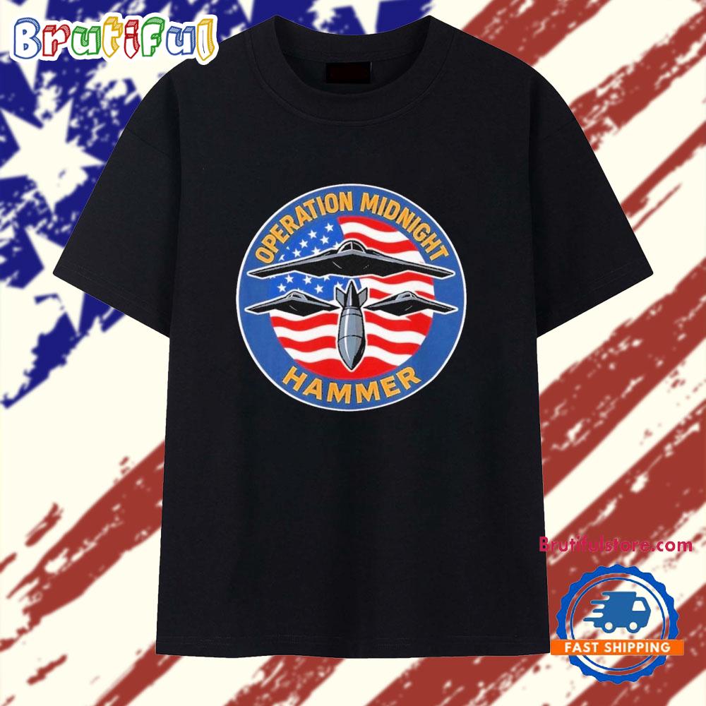 Operation Midnight Hammer Usa Flag Midnight Hammer T Shirt