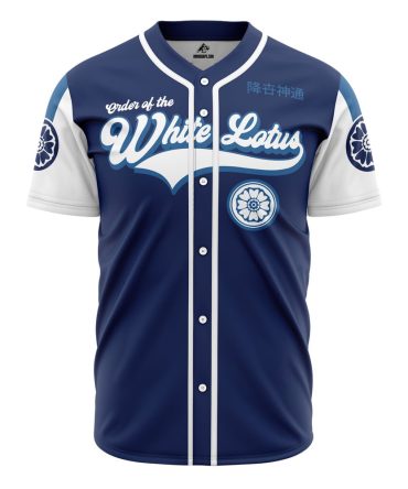 Order Of The White Lotus Baseball Jersey - Stylish Navy & White Sportswear