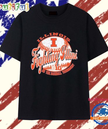 Original Illinois Fighting Illini Big Ten Baseball Tournament 2025 T Shirt