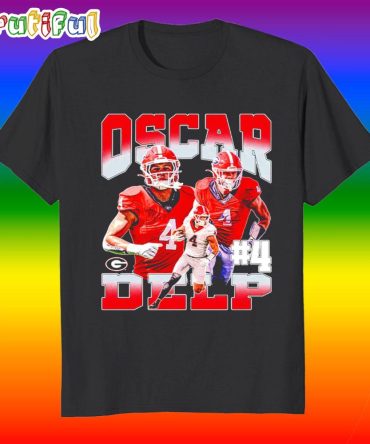 Oscar Delp Georgia Bulldogs Player Collage T Shirt