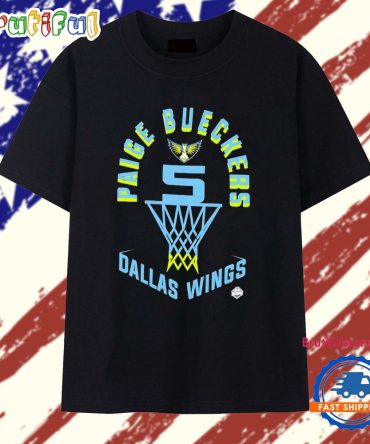 Paige Bueckers #5 Dallas Wings Basketball Net T Shirt