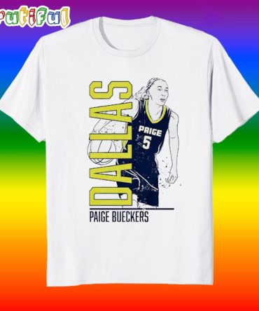 Paige Bueckers Dallas Wings Vertical Layer T Shirt