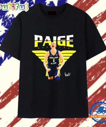 Paige Bueckers Scream Signature Dallas Wings T Shirt