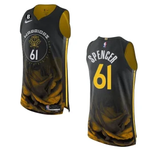 Golden State Warriors Pat Spencer 2022-23 City Edition Black Authentic Jersey - Alzaintravels