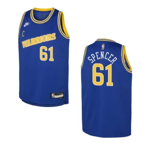 2022-23 Golden State Warriors Youth Classic Edition Pat Spencer Blue Jersey - Alzaintravels