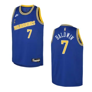 2022-23 Golden State Warriors Youth Classic Edition Patrick Baldwin Jr. Blue Jersey - Alzaintravels