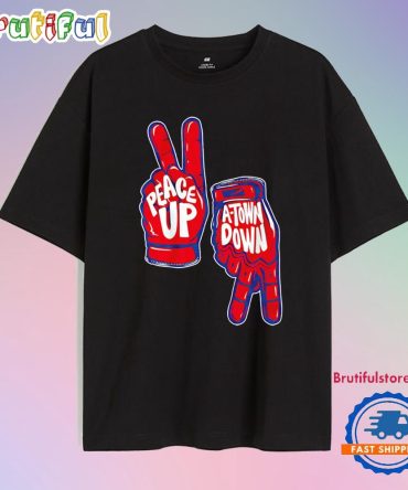 Peace Up A-Town Down Atlanta Braves T Shirt