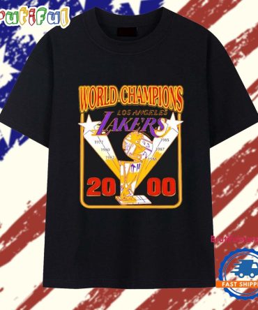 Pedro Pascal Wear World Champions Los Angeles Lakers 2000 T Shirt