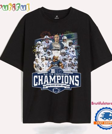 Penn State Nittany Lions 2024 Big Ten Conference Champions 2024 Team Graphics T Shirt