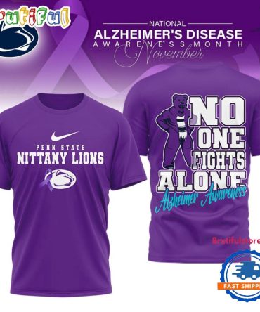 Penn State Nittany Lions Ncaa Alzheimer Awareness November Unisex 3D Shirt