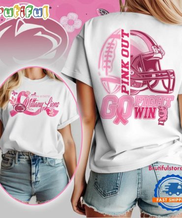 Penn State Nittany Lions Tackle Breast Cancer New Design Unisex T Shirt