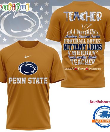 Penn State Nittany Lions Teacher Pride 2025 Unisex 3D Shirt