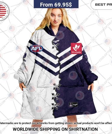 Best Custom Afl Fremantle Dockers Jersey Blanket Hoodie