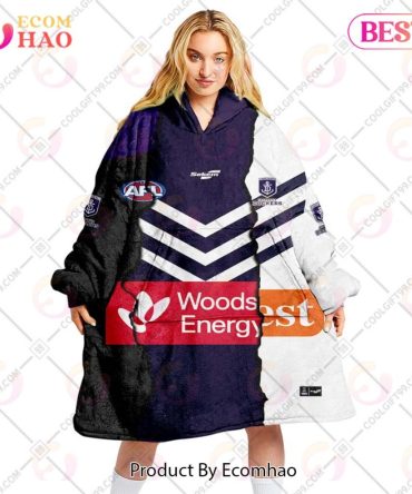 Personalized Afl Fremantle Dockers Mix V1 Jersey Oodie, Flanket, Blanket Hoodie, Snuggie