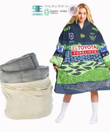 Best Personalized Canberra Raiders Tribal Hooded Blanet Hoodie
