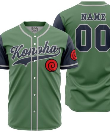 Personalized Konoha Jonin Shippuden Baseball Jersey
