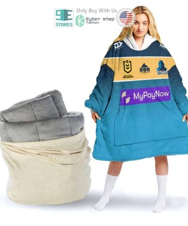 Best Personalized Gold Coast Titans Hooded Blanet Hoodie